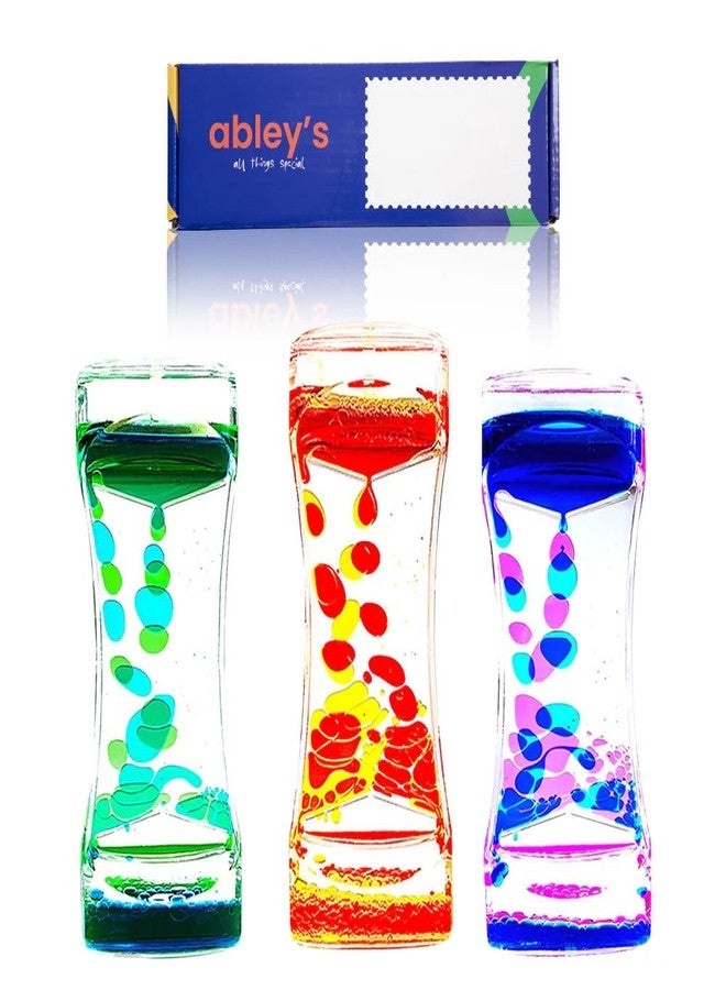 لعبة أبلي الحسية بفقاعات الحركة السائلة - مؤقت تقطير مهدئ وملون للاسترخاء وتحسين المزاج وديكور مكتبي للأطفال والكبار (قد يختلف اللون) - Image 4